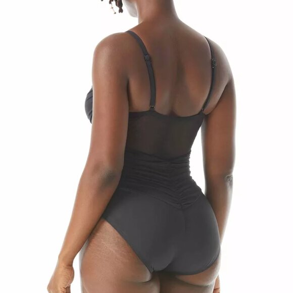 NWT Coco Reef Women's Sterling Bra-Sized One-Piece Black Size 8-14 $140 9B652 - Picture 2 of 2